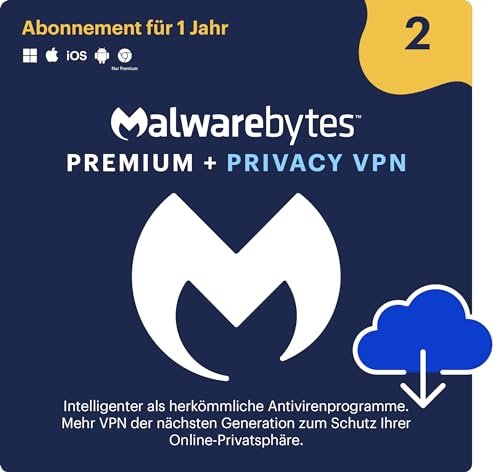 Malwarebytes Premium + Privacy VPN (2 Geräte)