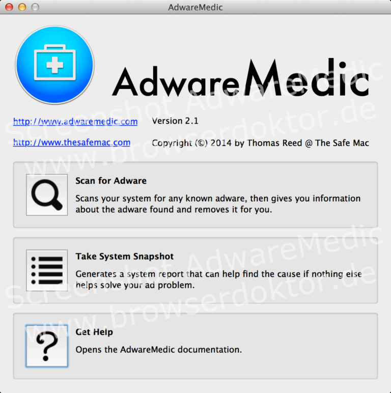 Adware Medic - Anti Adware Tool für Mac