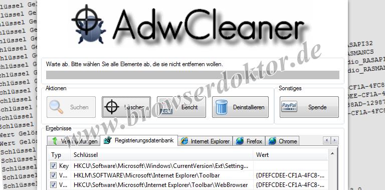 AdwCleaner by Xplode (Snapdo entfernen) AdwCleaner by Xplode (Snapdo entfernen)