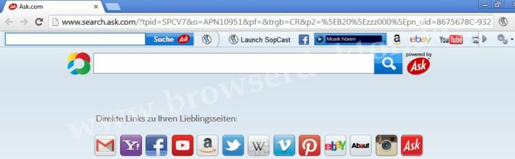 Ask Toolbar und Ask.com Suchmaschine