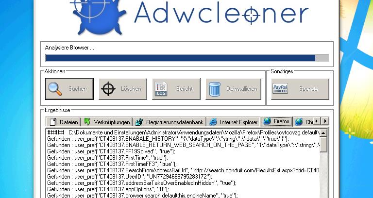 Conduit - AdwCleaner findet und entfernt bösartige Einträge Conduit - AdwCleaner findet und entfernt bösartige Einträge kostenlos