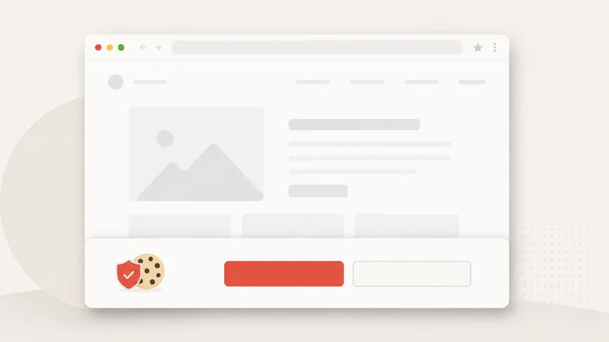 Cookie-Hinweis auf einer Website