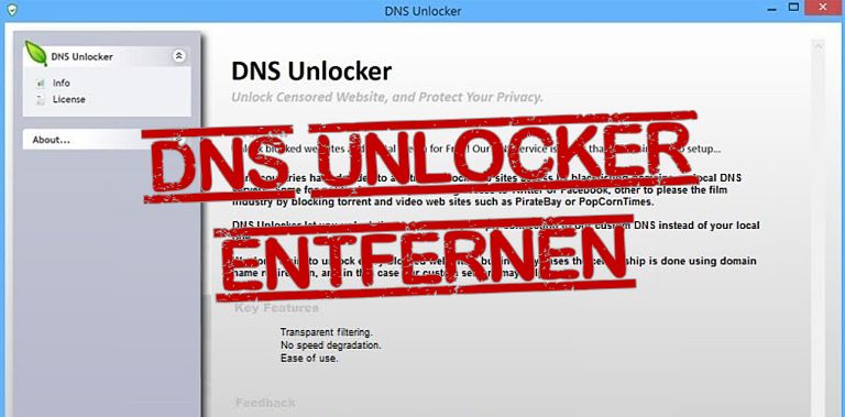 DNS Unlocker entfernen