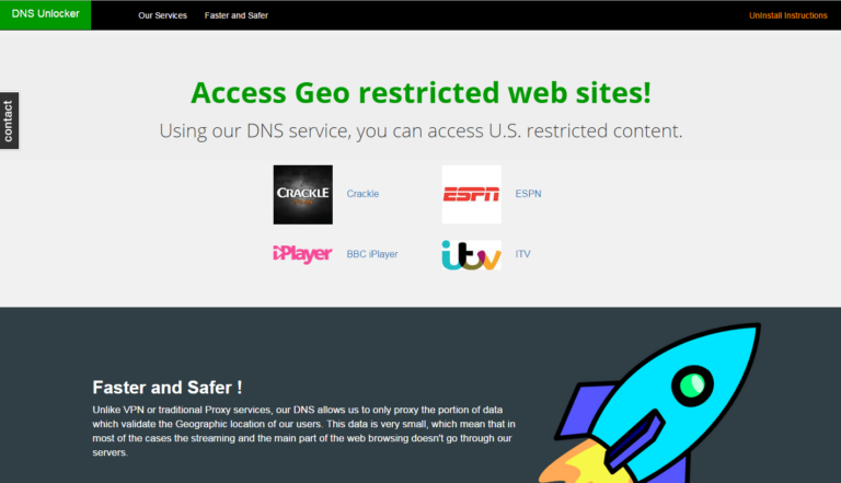DNS Unlocker Homepage