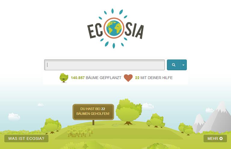 Suchmaschine Ecosia.org