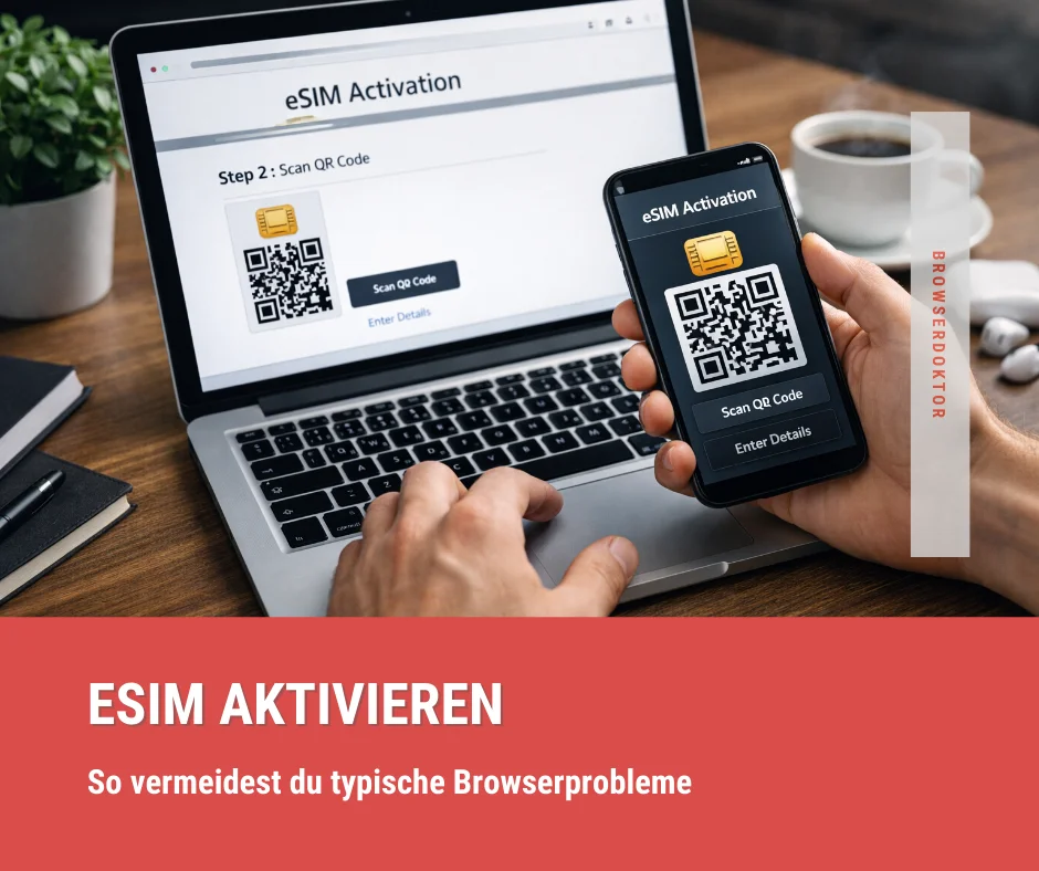 Optimierung der Browsereinstellungen für eine reibungslose eSIM-Aktivierung