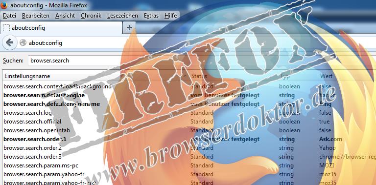 Firefox about:config