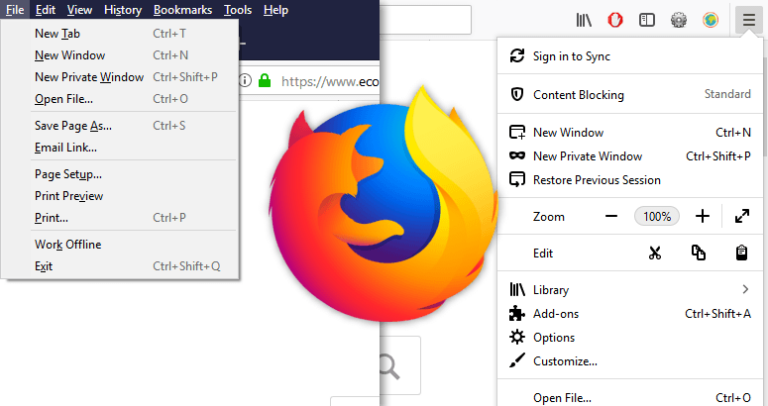 Mozilla Firefox Spracheinstellungen auf englisch