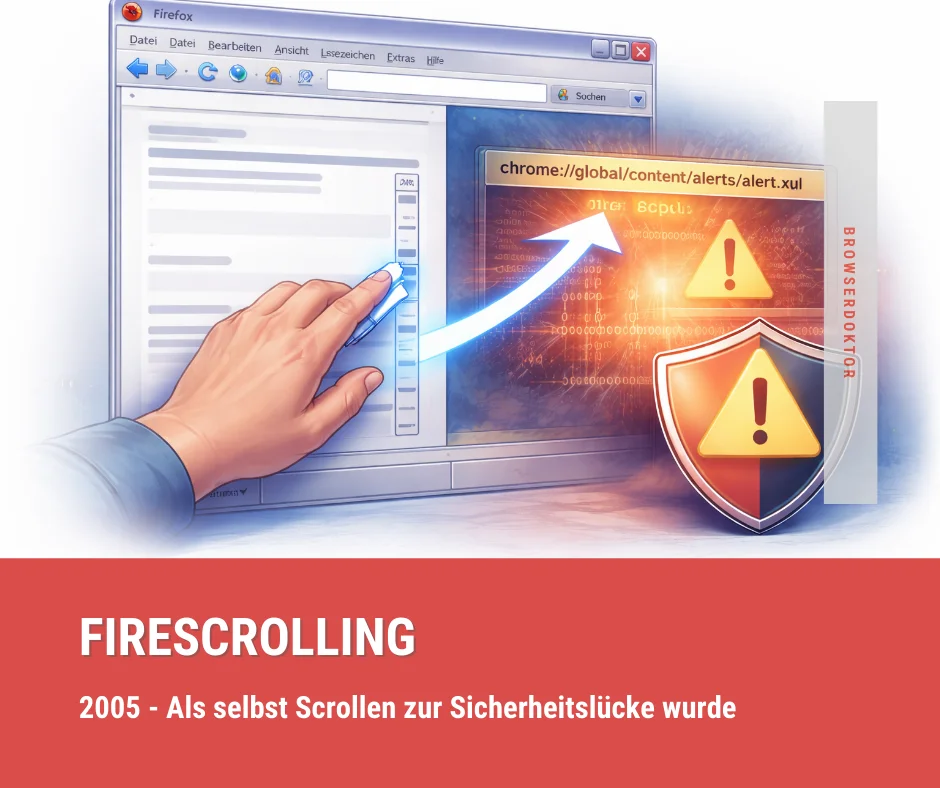 Fire Scrolling - Als 2005 selbst Scrollen zur Sicherheitslücke wurde