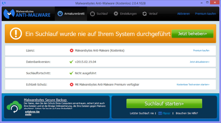 MBAM kostenlose Version