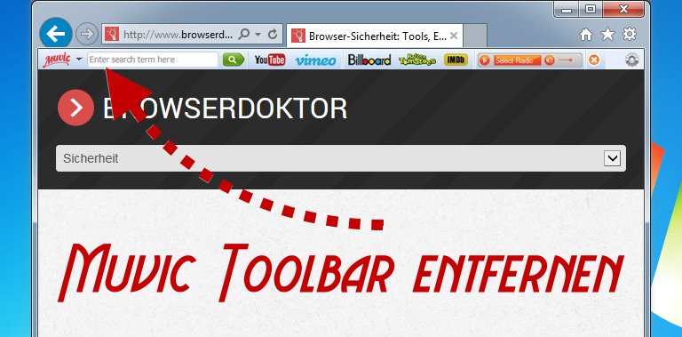 Muvic Toolbar entfernen