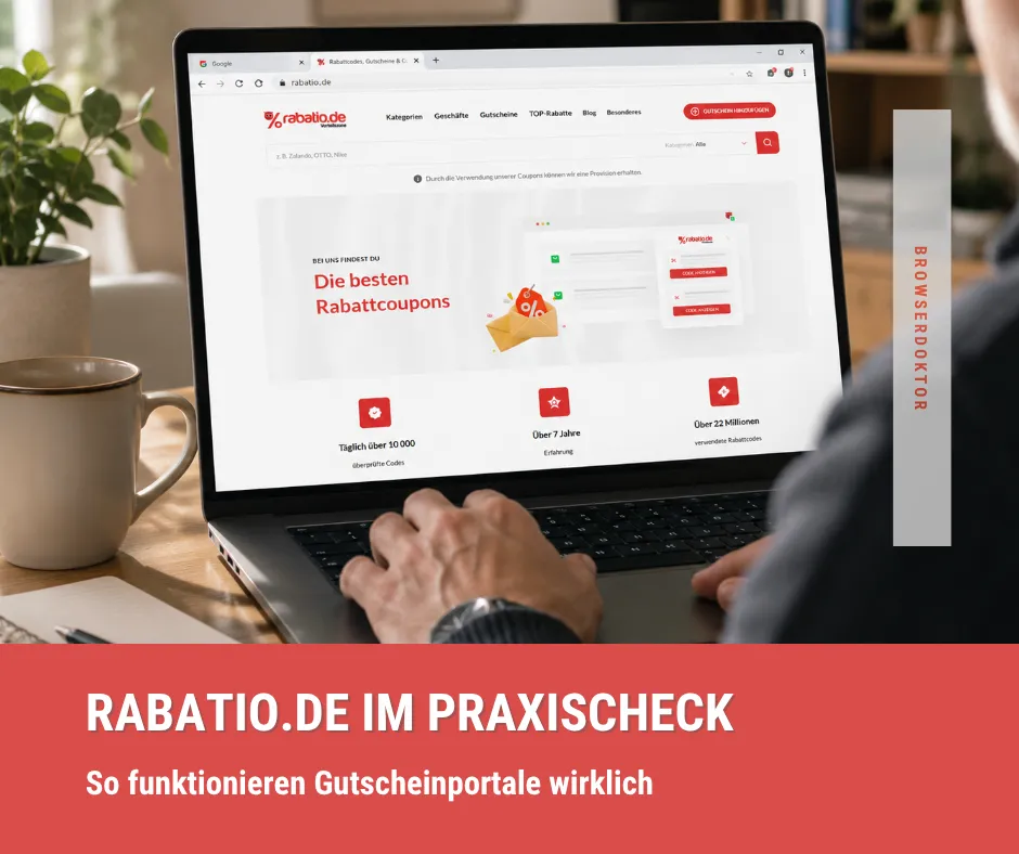 Gutscheincode auf Rabatio.de manuell suchen und kopieren
