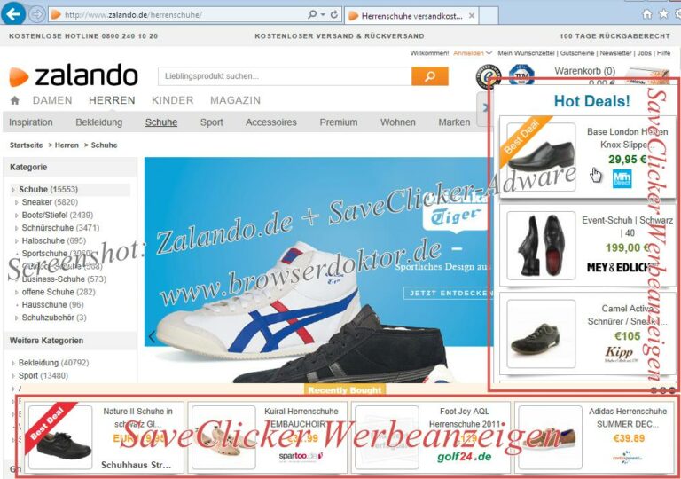 SaveClicker im Browser SaveClicker im Browser