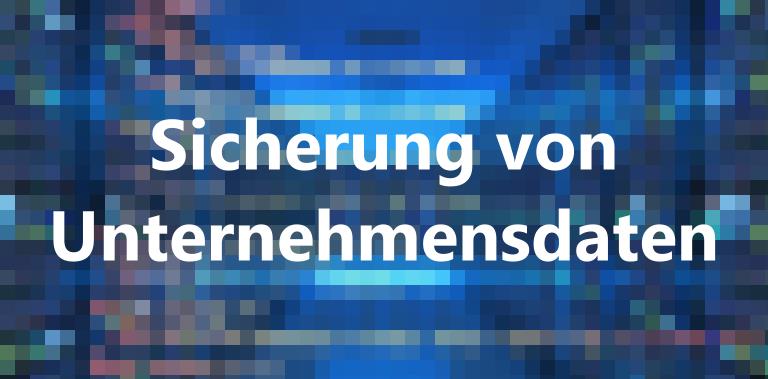 Sicherung von Unternehmensdaten