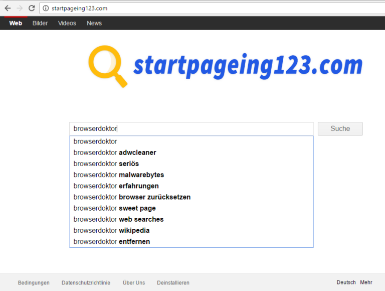 Startpageing123.com
