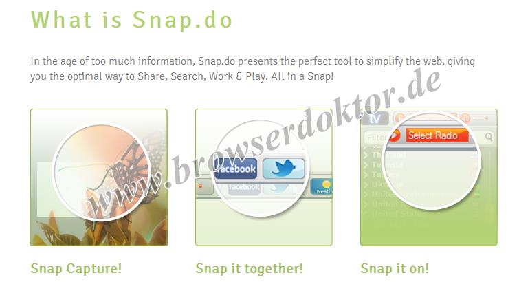 Screenshot der Website: Snap.do Screenshot der Website: Snap.do