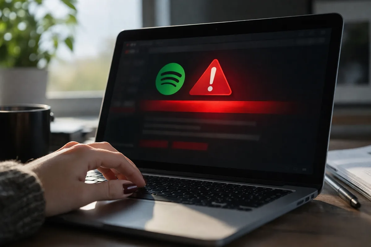 Phishing-Mail im Namen von Spotify mit grünem Spotify-Logo